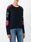 floral sleeve jumper