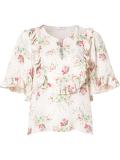 floral print blouse 