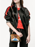 leopard heart mini bag