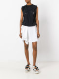draped asymmetric skirt