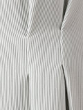 pleat detail flared dress