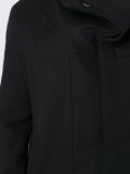 draped funnel neck coat