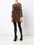 floral print sheer dress