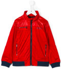 logo print windbreaker jacket