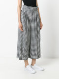 checked loose-fit trousers