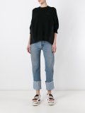 deconstructed knitted top