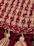 pompom poncho scarf