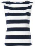 striped sleeveless T-shirt