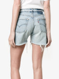 distressed denim shorts