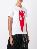heart print T-shirt