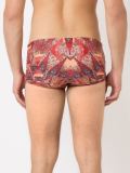 abstract print swim trunks