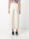 wide leg cropped trousers