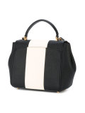 stripe front shoulder bag