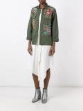 bird embroidered jacket