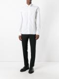piped collar shirt