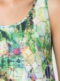 round neck printed dress