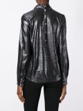 high collar lurex shirt