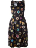 jewel print cocktail dress