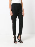 drawstring cropped trousers