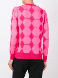 jacquard v neck jumper