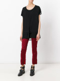 vertical stripe trousers