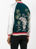 textured panel bomber jacket