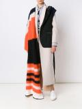 oversized striped scarf