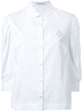 pleated puff sleeve shirt