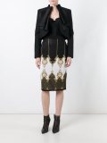 patterned baroque pencil skirt