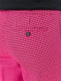 front pleat flared trousers