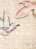 bird appliqué jacquard dress