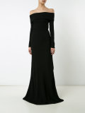 bardot long sleeve gown 