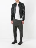 drop-crotch cropped trousers