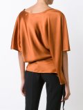flared shortsleeved blouse