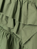 ruffle-front dress