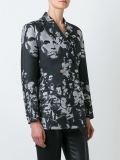 embroidered face blazer 