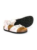 rose print sandals