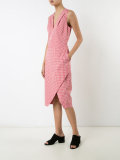 fitted gingham dress