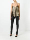metallic cami top