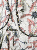 printed mini skirt