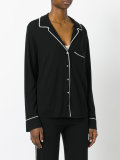 contrast trim pyjama top