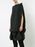 draped elongated blouse