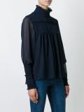 smocked detail blouse 