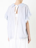 double layer striped blouse