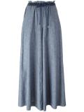 drawstring chambray trousers