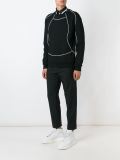 contrast piping sweatshirt