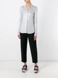 metallic knitted shirt