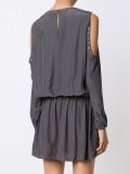 cold shoulder v-neck dress