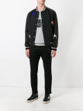 beaded spider bomber jacket