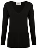 v-neck knit blouse